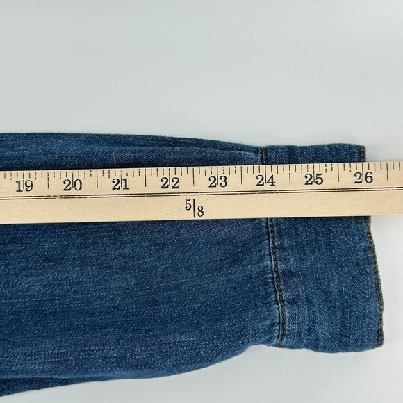 Columbia Men's Large Regular Fit Denim Shirt Plaid Flannel Lined Long Sleeve - Picture 10 of 11